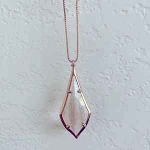 Kendra Scott - Olivia Rose Gold Long Pendant Necklace - New